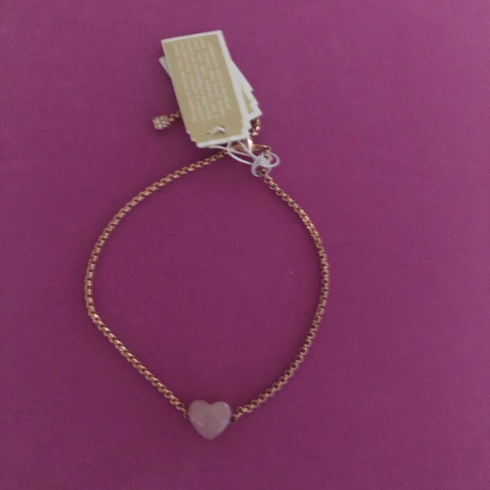 Michael Kors Rose Gold Bracelet with Pink Heart Pendant
